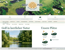 Tablet Screenshot of golfpark-rittergut-birkhof.de